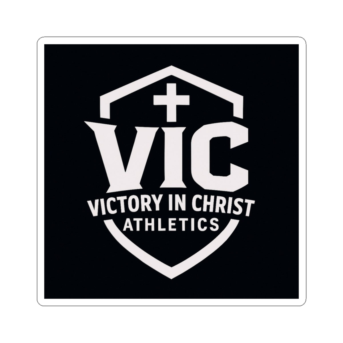 Victory in Christ Athletics Logo Sticker