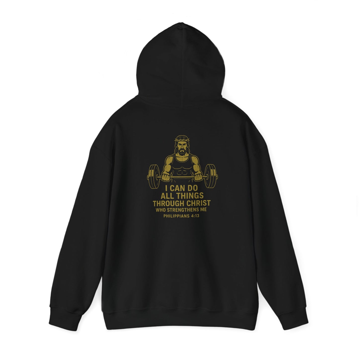 Victory in Christ Athletic Hoodie - Inspirational Sweatshirt for Faith and Fitness