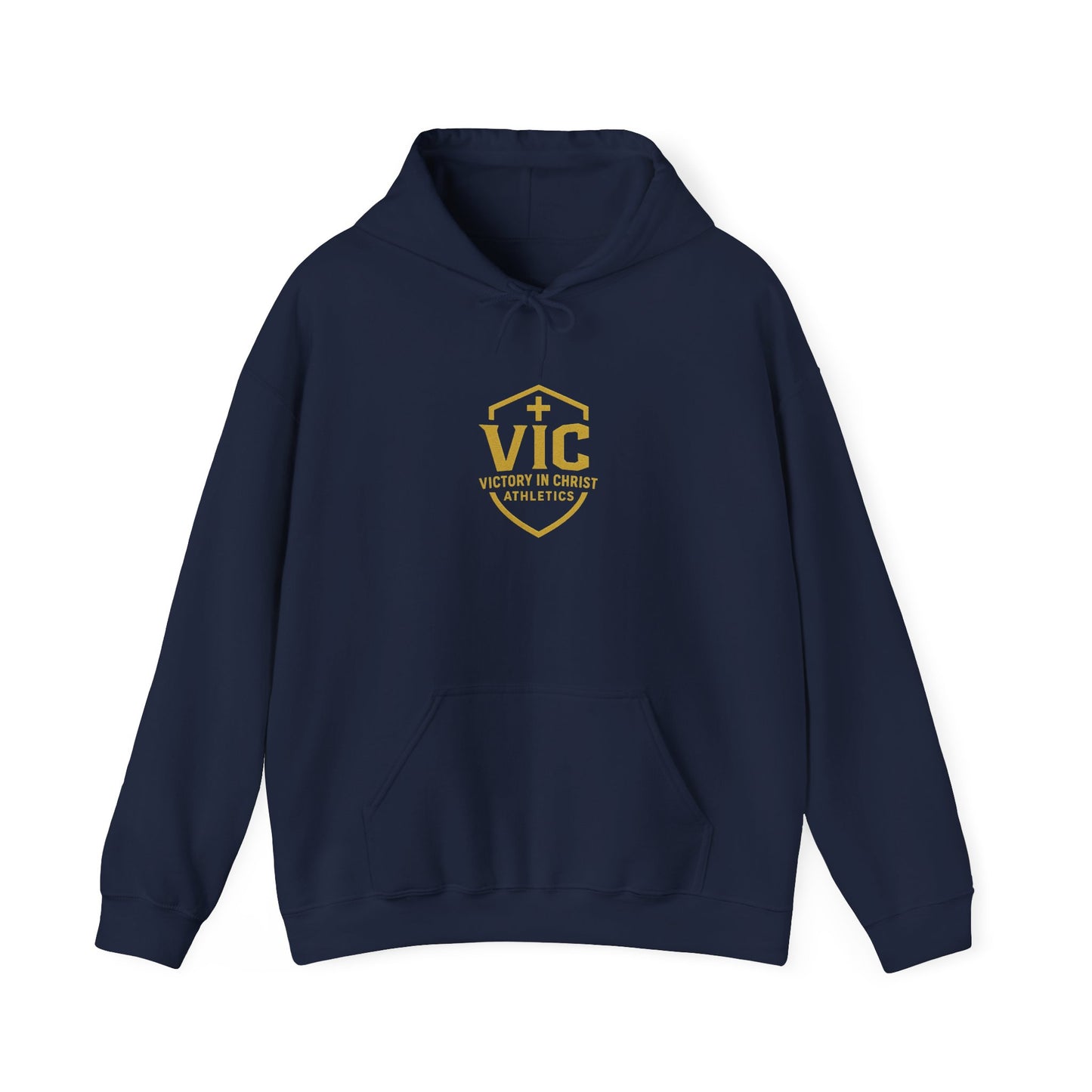 Victory in Christ Athletic Hoodie - Inspirational Sweatshirt for Faith and Fitness