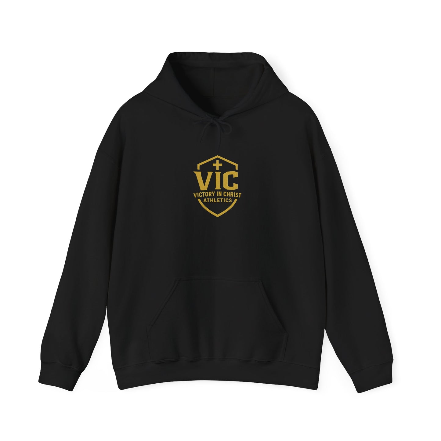 Victory in Christ Athletic Hoodie - Inspirational Sweatshirt for Faith and Fitness