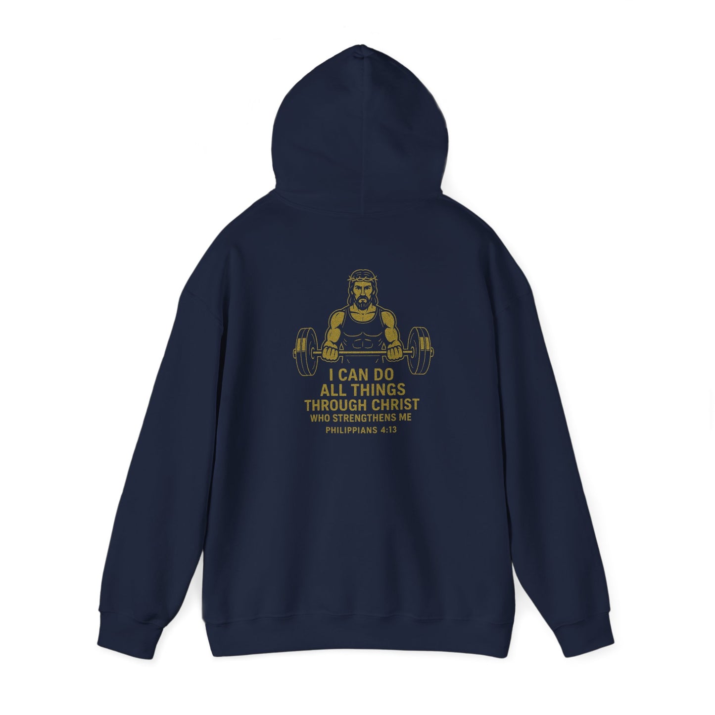 Victory in Christ Athletic Hoodie - Inspirational Sweatshirt for Faith and Fitness